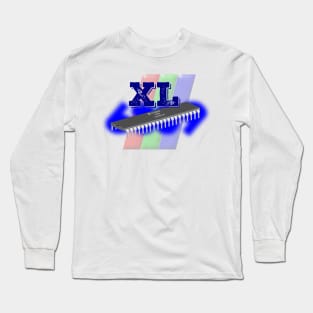 XL 6809 chip background Long Sleeve T-Shirt